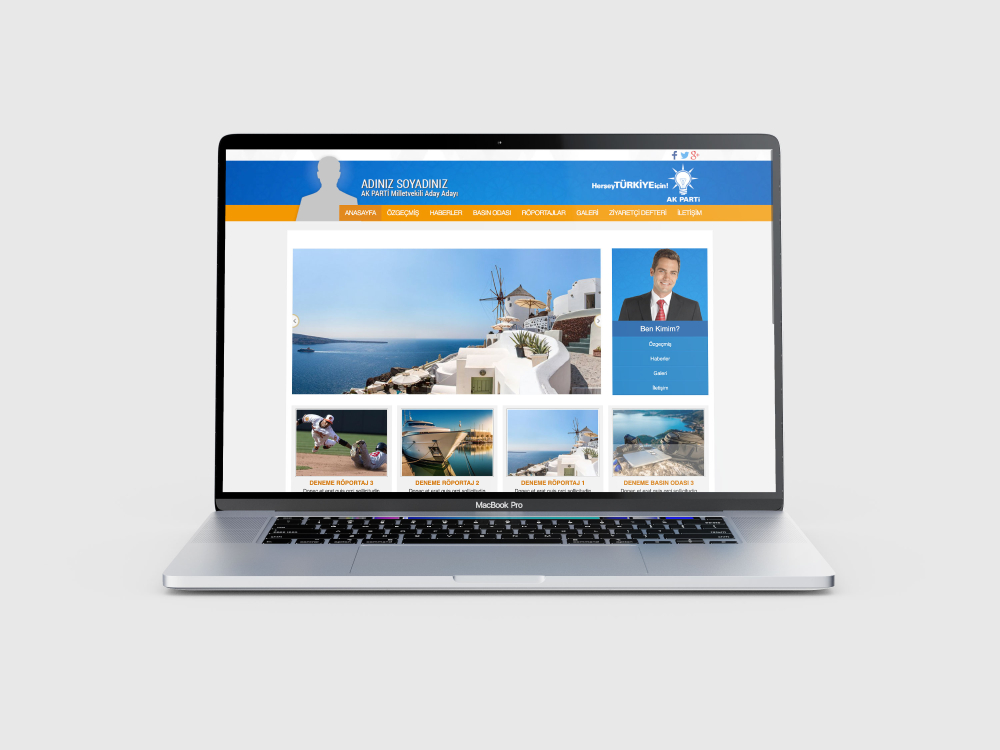 AKP Aday Tanıtım Sitesi