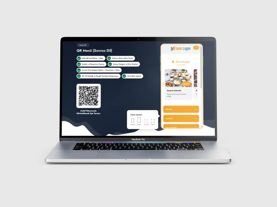 QR  Menu Scripti V3 QR Kod Sistemli